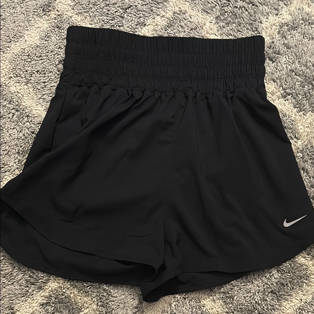 Nike Black Athletic Shorts with Elastic Waistband